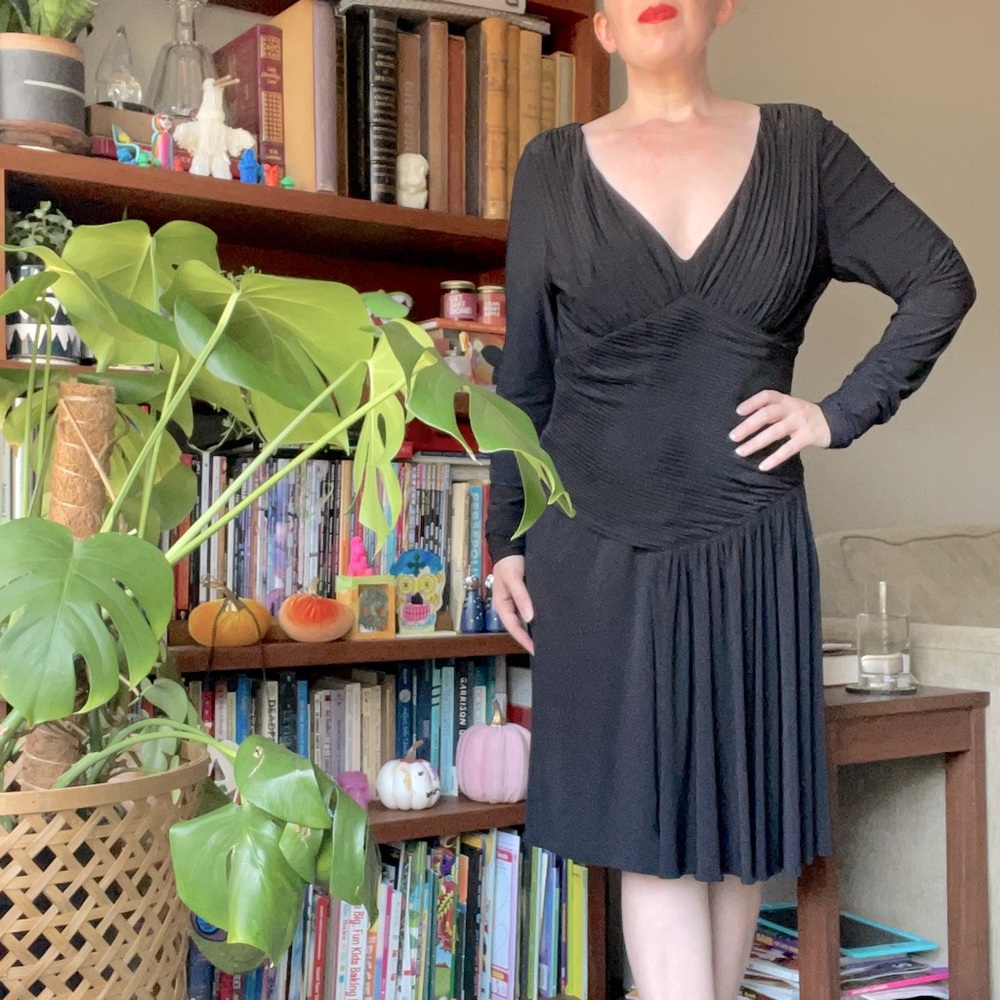 Ted Baker black long sleeve cocktail dress